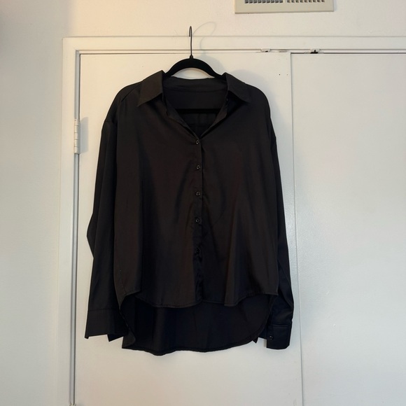 Amazon Tops - Amazon Black Button Down Shirt Classic Style